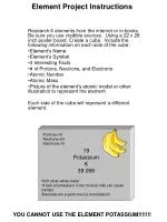Element Project Instructions - slide 1