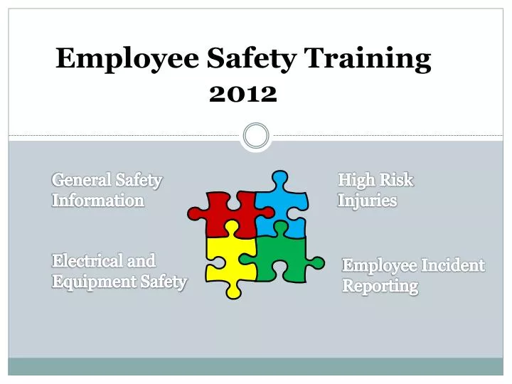 employee safety training 2012