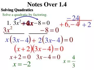 Notes Over 1.4