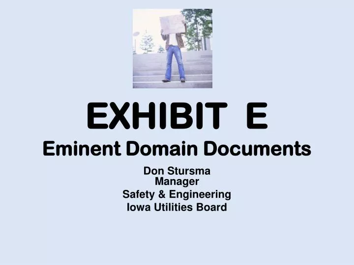 exhibit e eminent domain documents