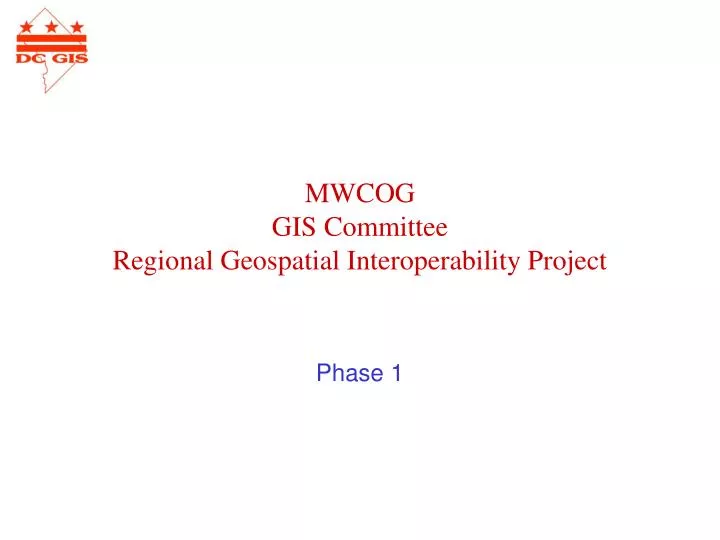mwcog gis committee regional geospatial interoperability project