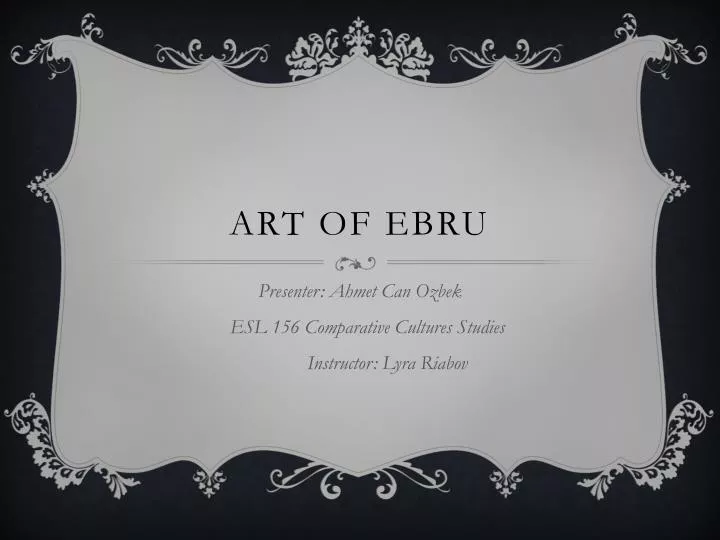 art of ebru