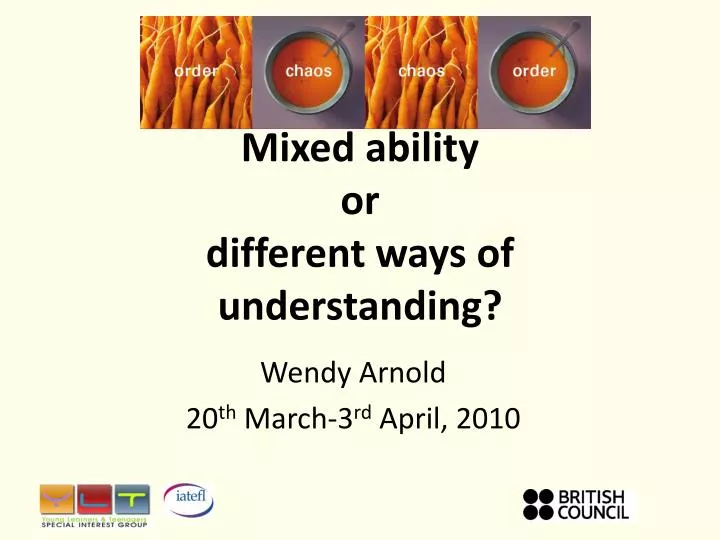 mixed ability or different ways of understanding