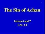 The Sin of Achan - slide 1