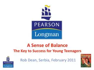 A Sense of Balance The Key to Success for Young Teenagers