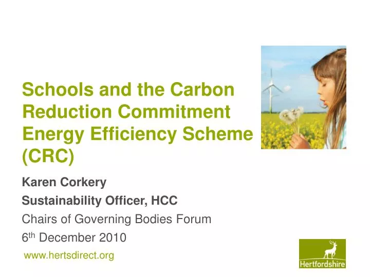 schools and the carbon reduction commitment energy efficiency scheme crc