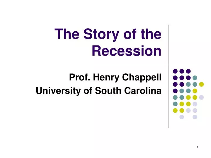 the story of the recession