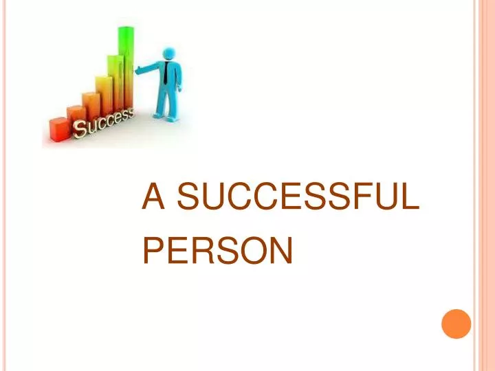 a successful person