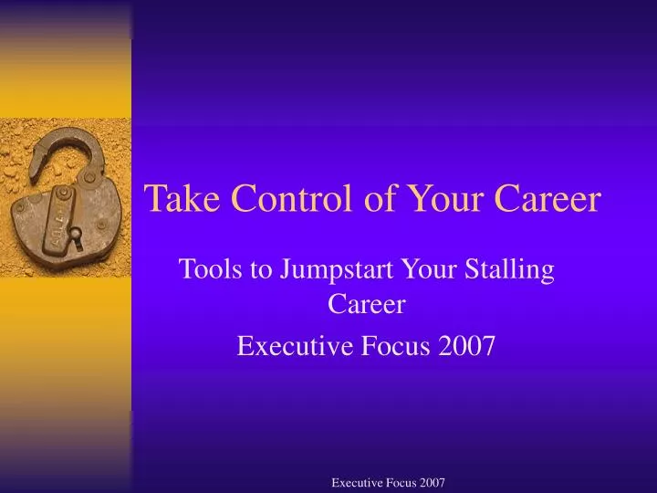 take control of your career