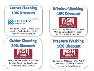 Window Washing 10% Discount