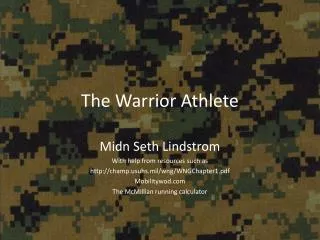 The Warrior Athlete