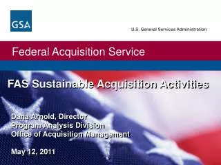FAS Sustainable Acquisition Activities