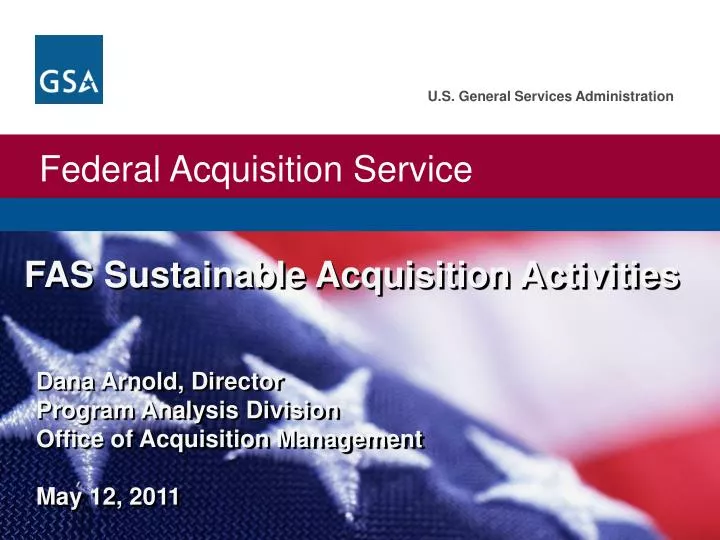 fas sustainable acquisition activities