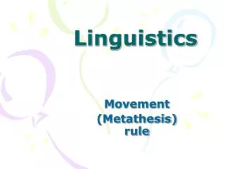 Linguistics