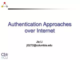 Authentication Approaches over Internet