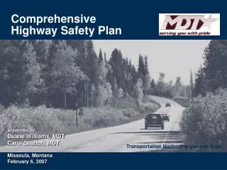 Comprehensive Highway Safety Plan