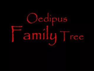 Oedipus Family Tree