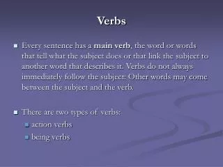 Verbs