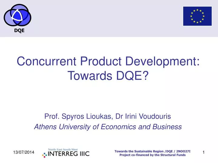 concurrent product development towards dqe