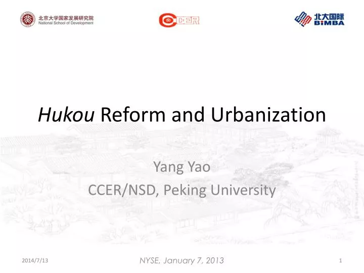 hukou reform and urbanization