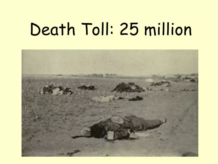 death toll 25 million