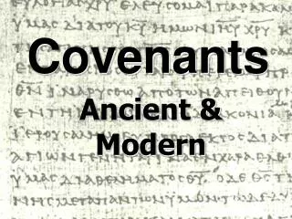 Covenants