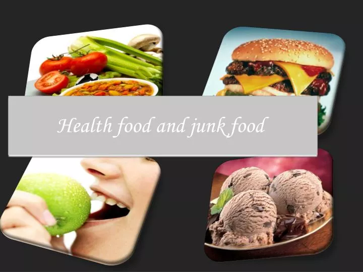 health food and junk food