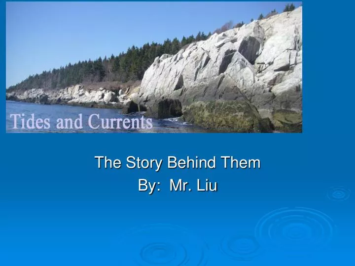the story behind them by mr liu