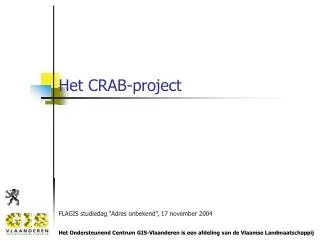 het crab project