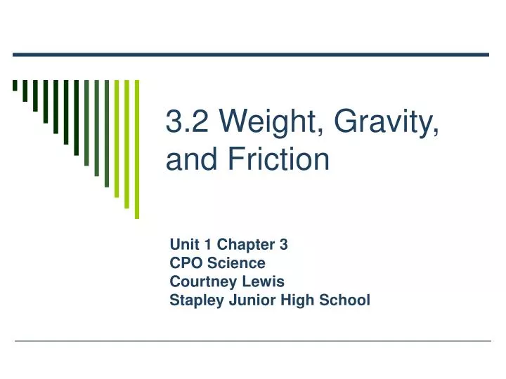 3 2 weight gravity and friction