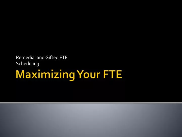 remedial and gifted fte scheduling