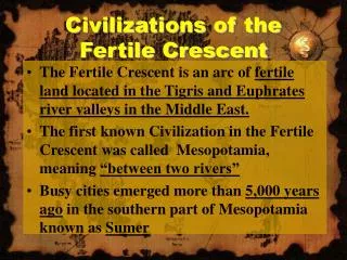 Civilizations of the Fertile Crescent