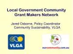 Building Connections: The Local Government Community Grant Makers Network - slide 1