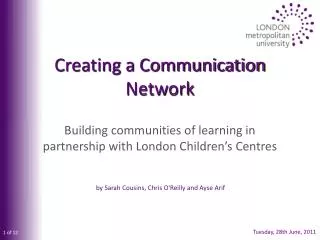 Creating a Communication Network