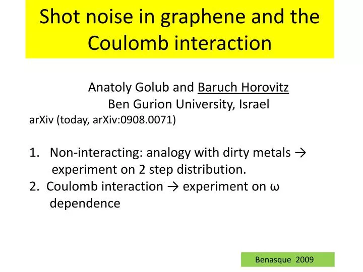 shot noise in graphene and the coulomb interaction
