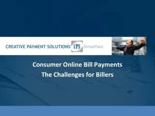 Consumer Online Bill Payments
