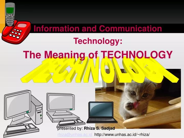 information and communication technology the meaning of technology