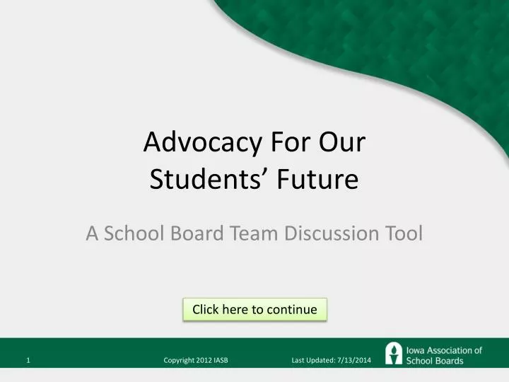 advocacy for our students future