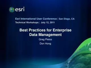 Best Practices for Enterprise Data Management
