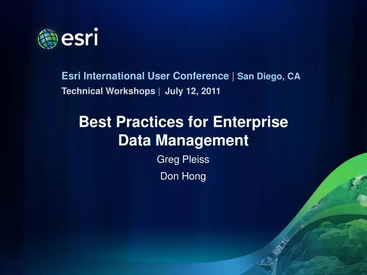 best practices for enterprise data management