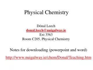 Physical Chemistry