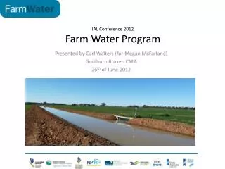 IAL Conference 2012 Farm Water Program