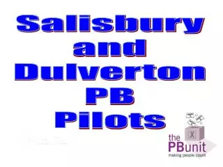 Salisbury and Dulverton PB Pilots