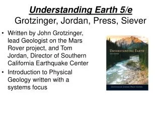 Understanding Earth 5/e Grotzinger, Jordan, Press, Siever