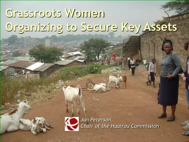 grassroots women organizing to secure key assets