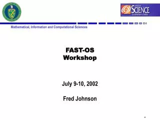 FAST-OS Workshop