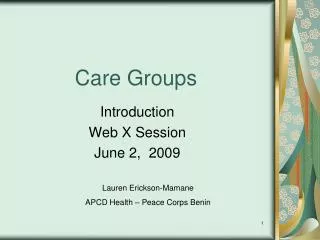 Care Groups