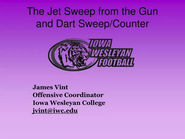 the jet sweep from the gun and dart sweep counter