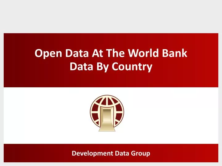open data at the world bank data by country