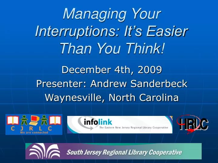 managing your interruptions it s easier than you think